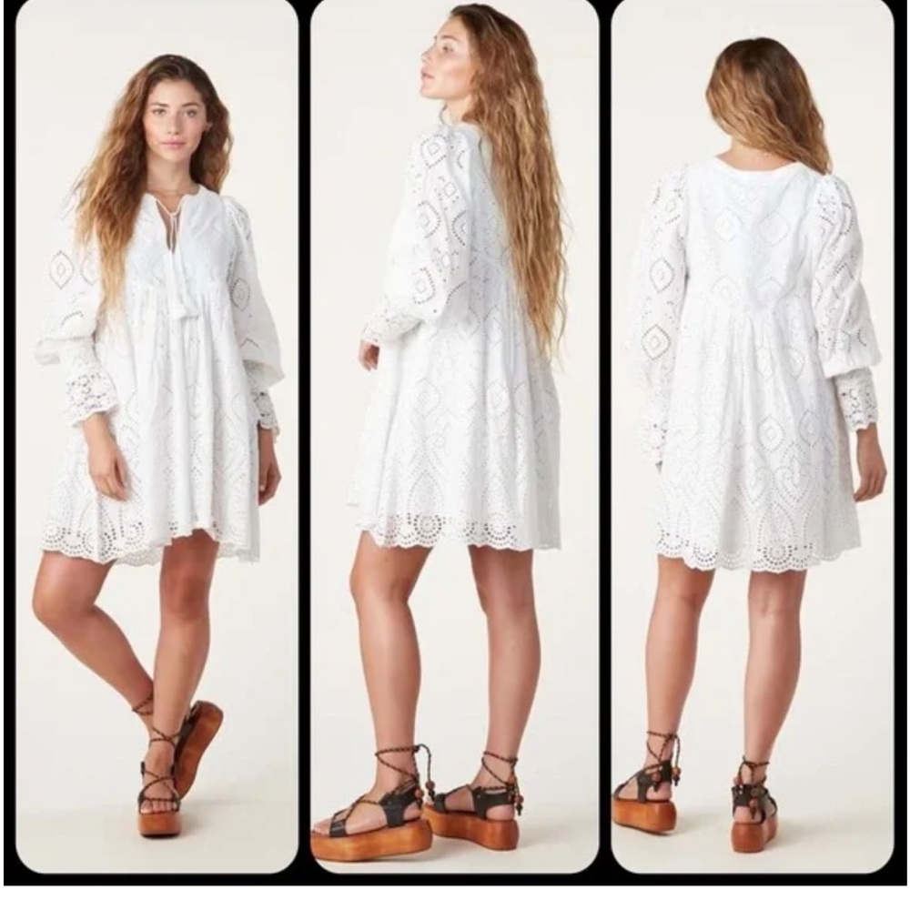 Spell &The Gypsy White Dylan Smock Dress